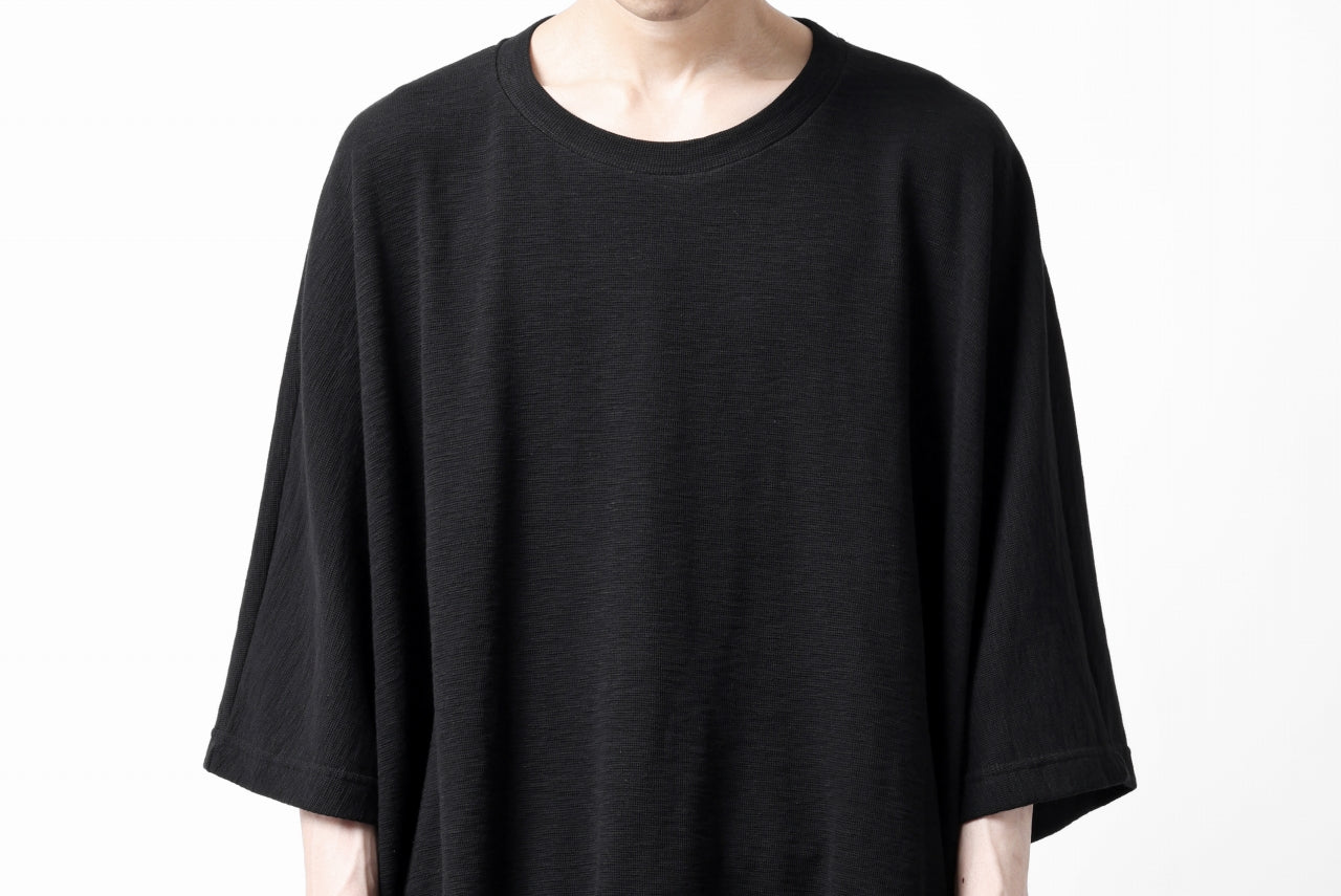 A.F ARTEFACT x LOOM exclusive DOLMAN LOOSEY TOPS / ORGANIC SURF KNIT COTTON (BLACK)