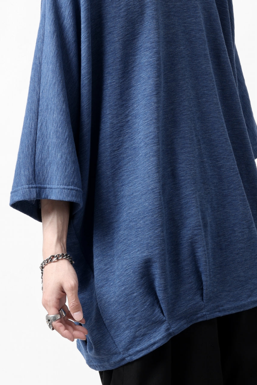 A.F ARTEFACT x LOOM exclusive DOLMAN LOOSEY TOPS / ORGANIC SURF KNIT COTTON (BLUE)