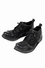 Load image into Gallery viewer, BORIS BIDJAN SABERI HORSE LEATHER DERBY SHOES / WASHED &amp; HAND TREATED &quot;SHOE1-SIN&quot; (BLACK)