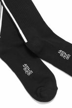 画像をギャラリービューアに読み込む, thom/krom HIGH SOCKS / BACKLINE and LOGO (BLACK)