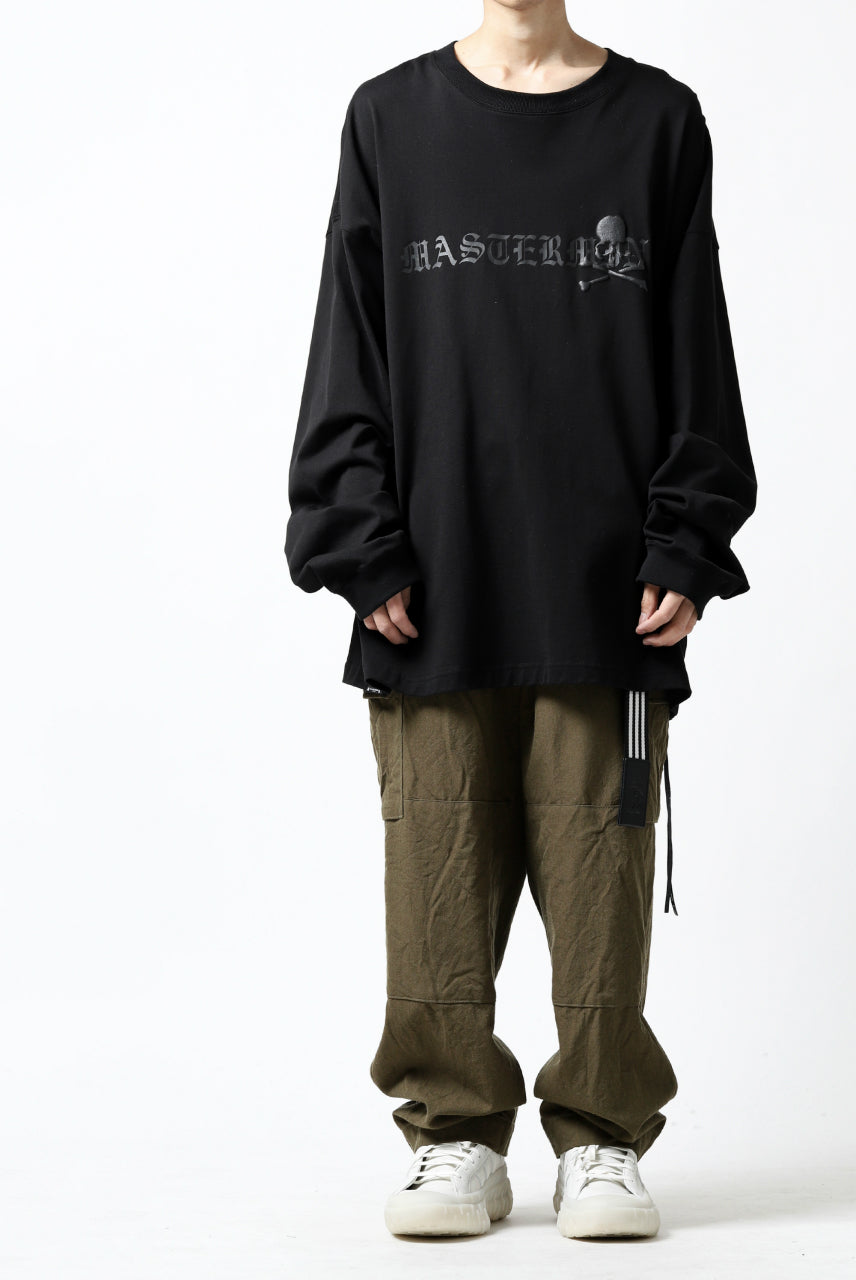 mastermind JAPAN BOXY-FIT LS / RUBBER AND FOAM PRINTED (BLACK)