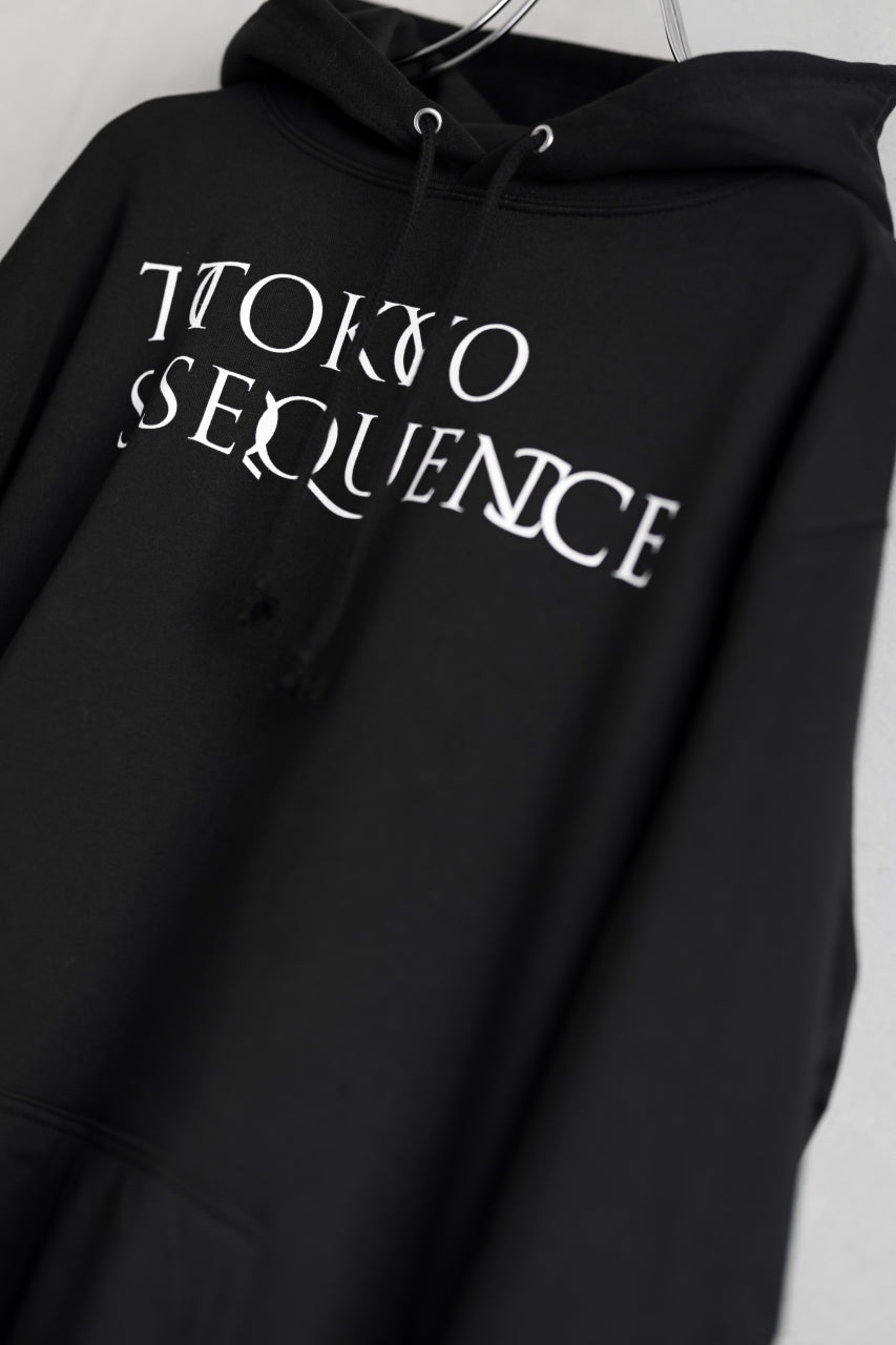 TOKYO SEQUENCE SWEAT HOODIE / LOGO (BLACK)