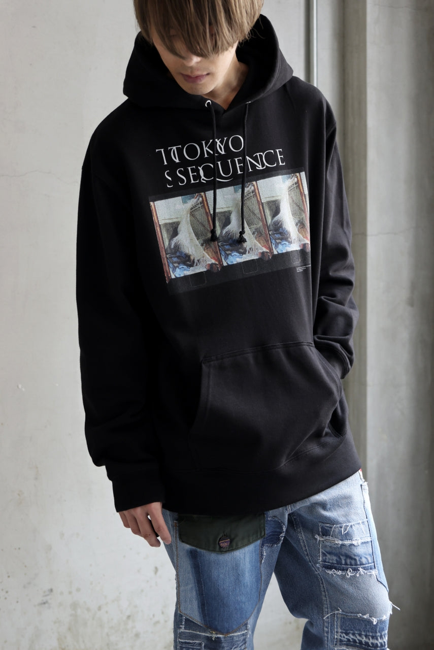 TOKYO SEQUENCE SWEAT HOODIE / PH1 (BLACK)