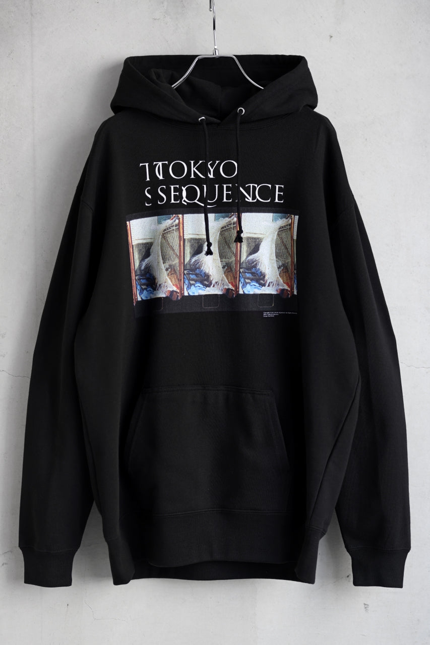 TOKYO SEQUENCE SWEAT HOODIE / PH1 (BLACK)