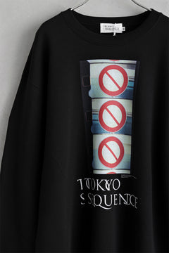 Load image into Gallery viewer, TOKYO SEQUENCE SWEAT TOP / PH3 (BLACK)