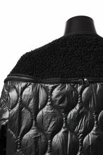 Load image into Gallery viewer, FACETASM ZIPPER SHERPA QUILTED LINER JACKET (BLACK x BLACK)