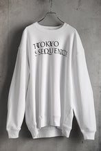 Load image into Gallery viewer, TOKYO SEQUENCE SWEAT TOP / LOGO (WHITE)
