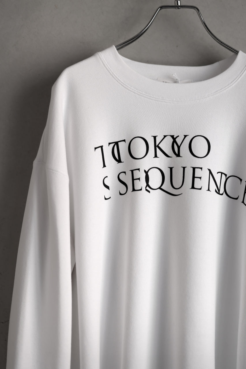 TOKYO SEQUENCE SWEAT TOP / LOGO (WHITE)