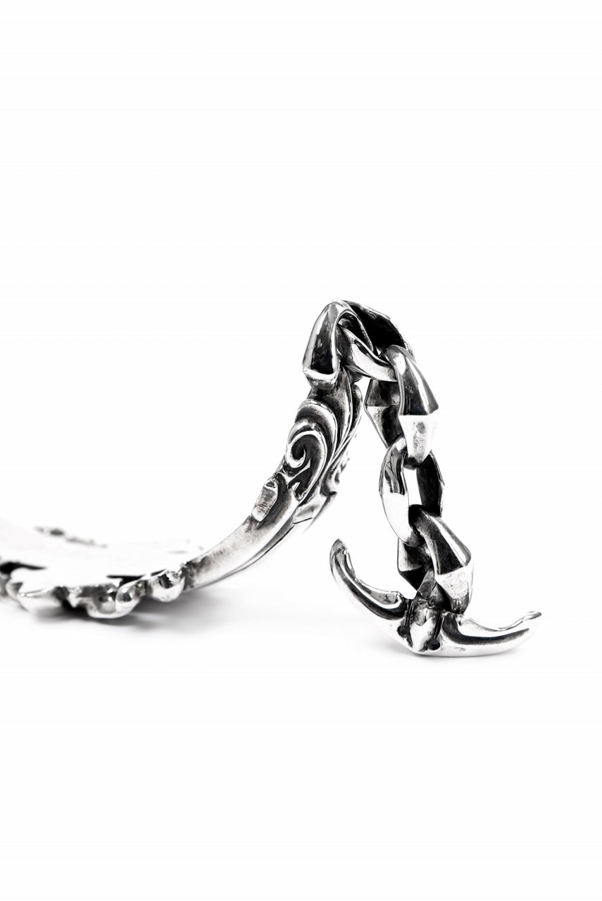 Loud Style Design - GET IN THE RING "ARABESQUE" SILVER BANGLE