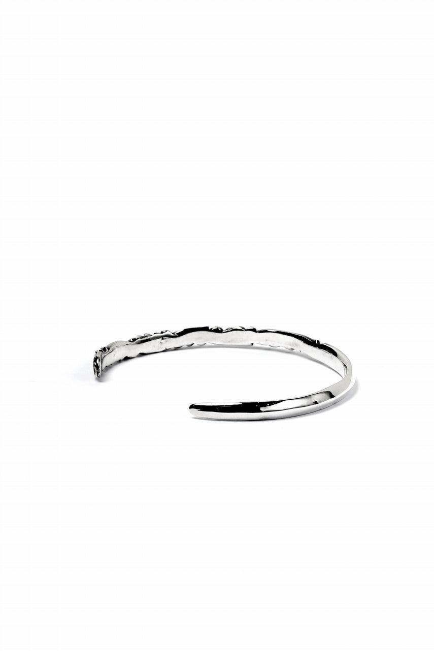 Loud Style Design - GET IN THE RING "ARABESQUE-THIN" SILVER BANGLE ※