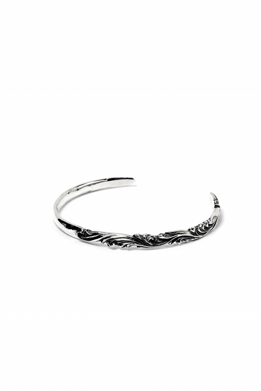 Loud Style Design - GET IN THE RING "ARABESQUE-THIN" SILVER BANGLE ※