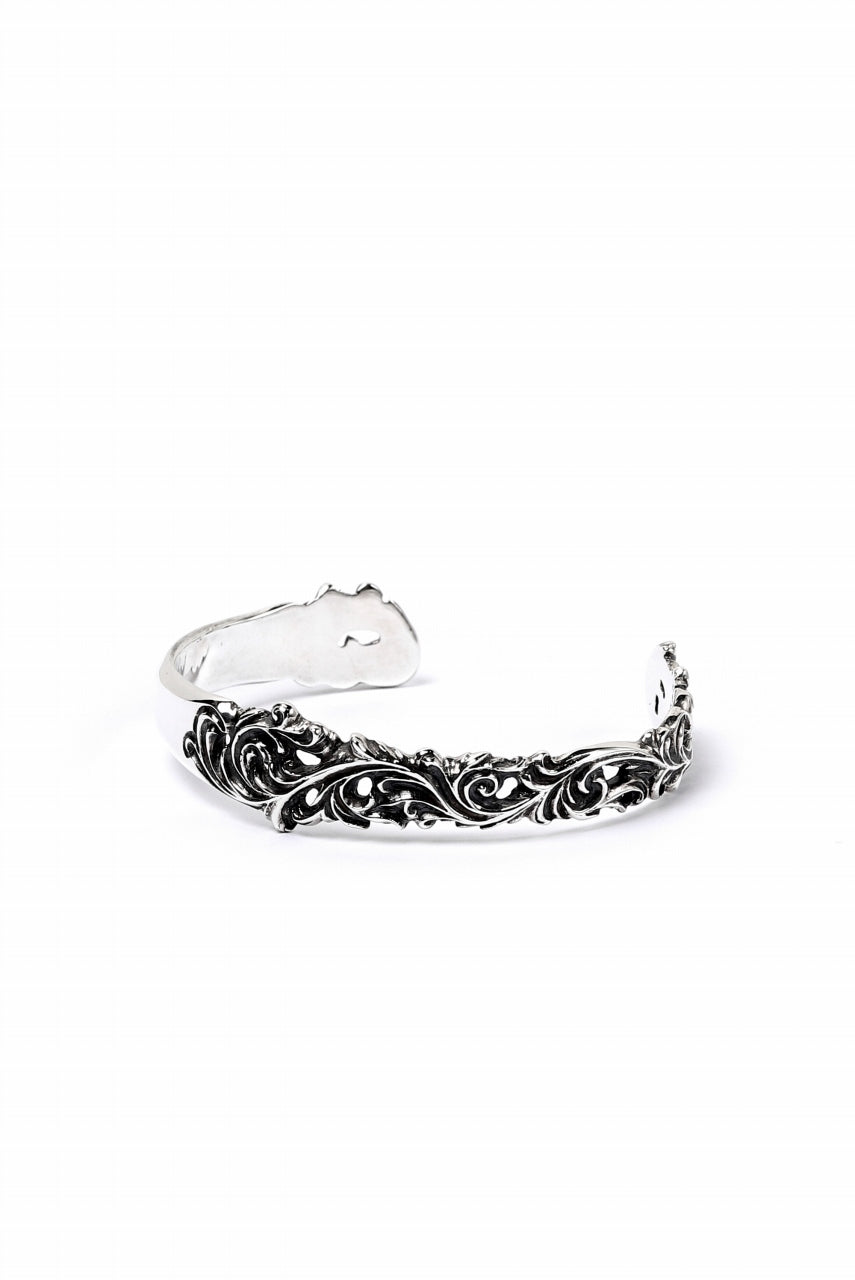 Loud Style Design - GET IN THE RING "ARABESQUE" SILVER BANGLE ※