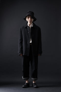 画像をギャラリービューアに読み込む, forme d&#39;expression Hidden Plaquette Caban Short Coat (Black)