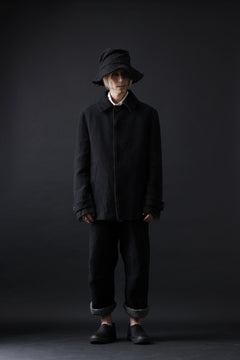 画像をギャラリービューアに読み込む, forme d&#39;expression Hidden Plaquette Caban Short Coat (Black)