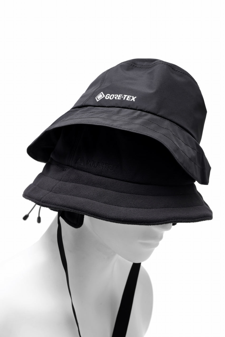 D-VEC x ALMOSTBLACK POLARTEC HAT / GORE-TEX PRODUCT (BLACK)の商品