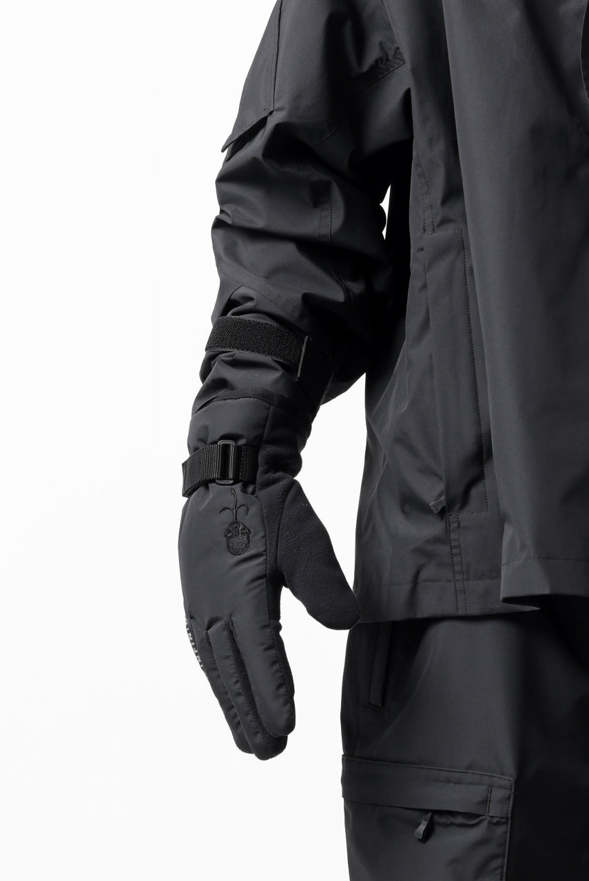 D-VEC x ALMOSTBLACK POLARTEC GLOVES / GORE-TEX INFINIUM 2L (BLACK)