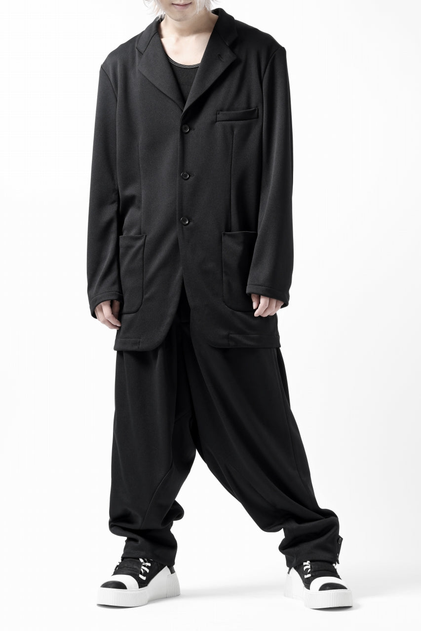 vital x DEFORMATER.® exclusive [SET-UP] TAILORED JACKET & WIDE TAPERED PANTS / GAUDI SMOOTH JERSEY (BLACK)