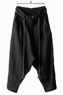 _vital exclusive low crotch tapered pants / organic linen