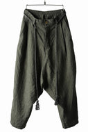 _vital exclusive low crotch tapered pants / organic linen