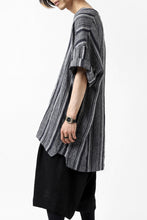 画像をギャラリービューアに読み込む, _vital exclusive minimal tunica tops / antique random stripe linen (NAVY x WHITE)