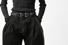 画像をギャラリービューアに読み込む, incarnation CALF LEATHER BELT D-RING #3 (BLACK)