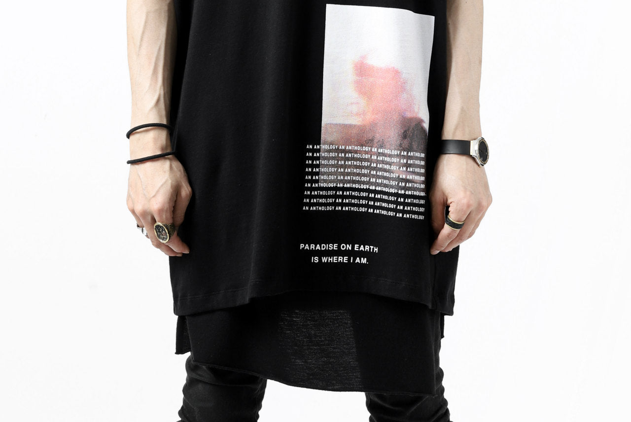 A.F ARTEFACT "AN ANTHOLOGY" FRENCH SLEEVE TOP (BLACK)