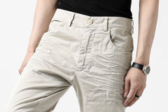 画像をギャラリービューアに読み込む, daub DYEING ERGONOMIC SLIM PANTS / STRETCH L.C (SAND)