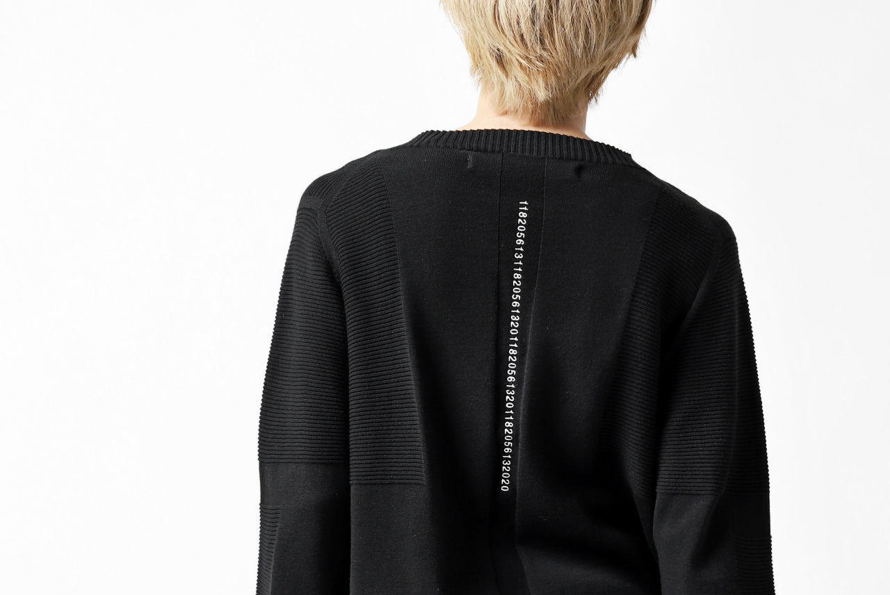 A.F ARTEFACT "WHOLEGARMENT" MOCKNECK KNIT PULLOVER (BLACK)