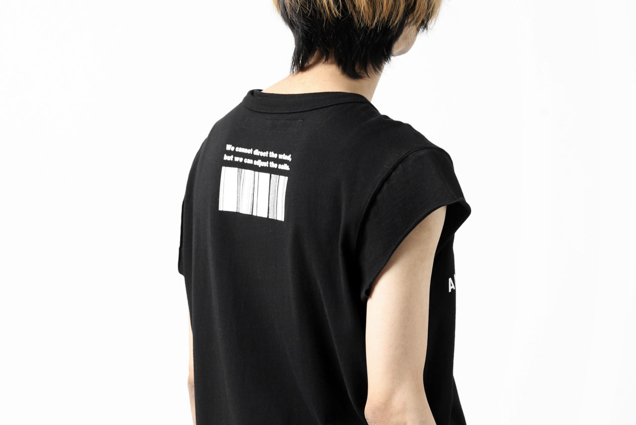 A.F ARTEFACT "AN ANTHOLOGY" FRENCH SLEEVE TOP (BLACK)