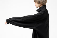 画像をギャラリービューアに読み込む, Y&#39;s....  PANELED ZIP BLOUSON / SUPER 120&#39;s DOESKIN (BLACK)