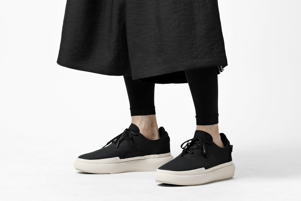 Load image into Gallery viewer, Y-3 Yohji Yamamoto ELEGANT 3 STP WIDE SHORTS / POLY TWILL (BLACK)