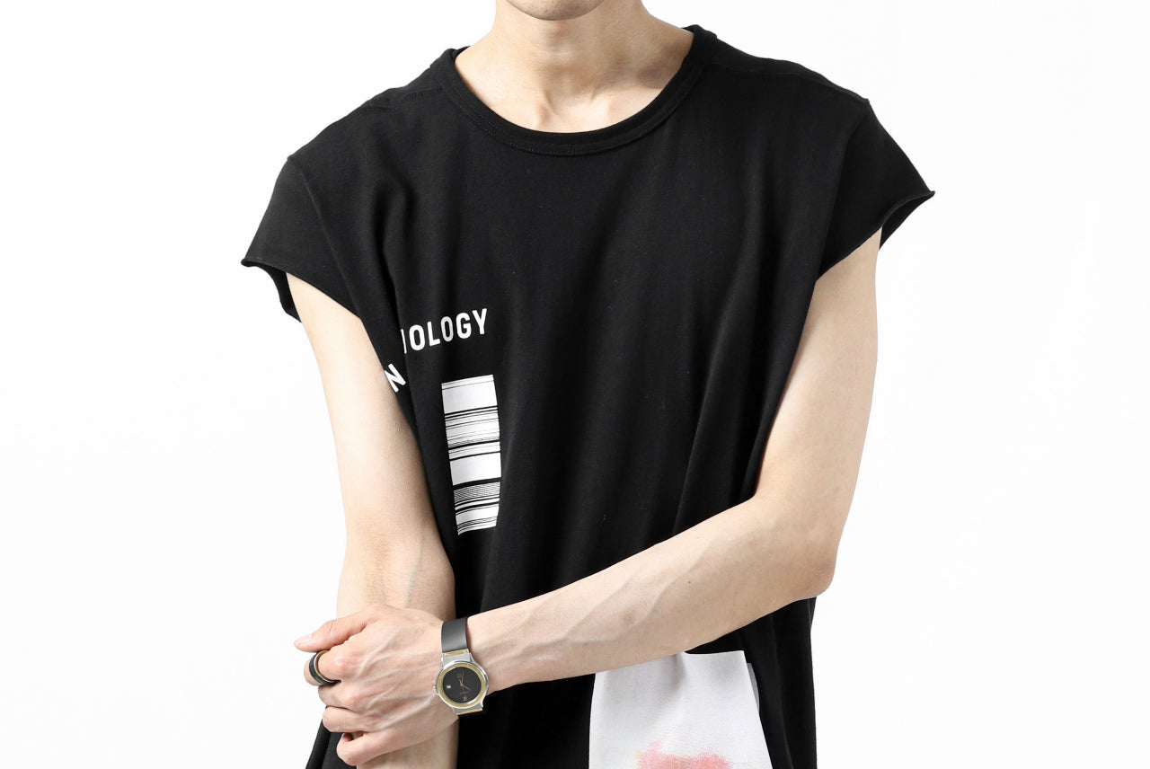 A.F ARTEFACT "AN ANTHOLOGY" FRENCH SLEEVE TOP (BLACK)