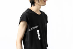 画像をギャラリービューアに読み込む, A.F ARTEFACT &quot;AN ANTHOLOGY&quot; FRENCH SLEEVE TOP (BLACK)