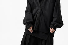 画像をギャラリービューアに読み込む, Y&#39;s....  PANELED ZIP BLOUSON / SUPER 120&#39;s DOESKIN (BLACK)