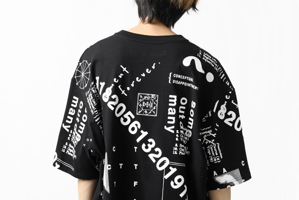 Load image into Gallery viewer, A.F ARTEFACT &quot;TOTAL PATTERN PRINT&quot; OVER SIZED TOPS (BLACK)