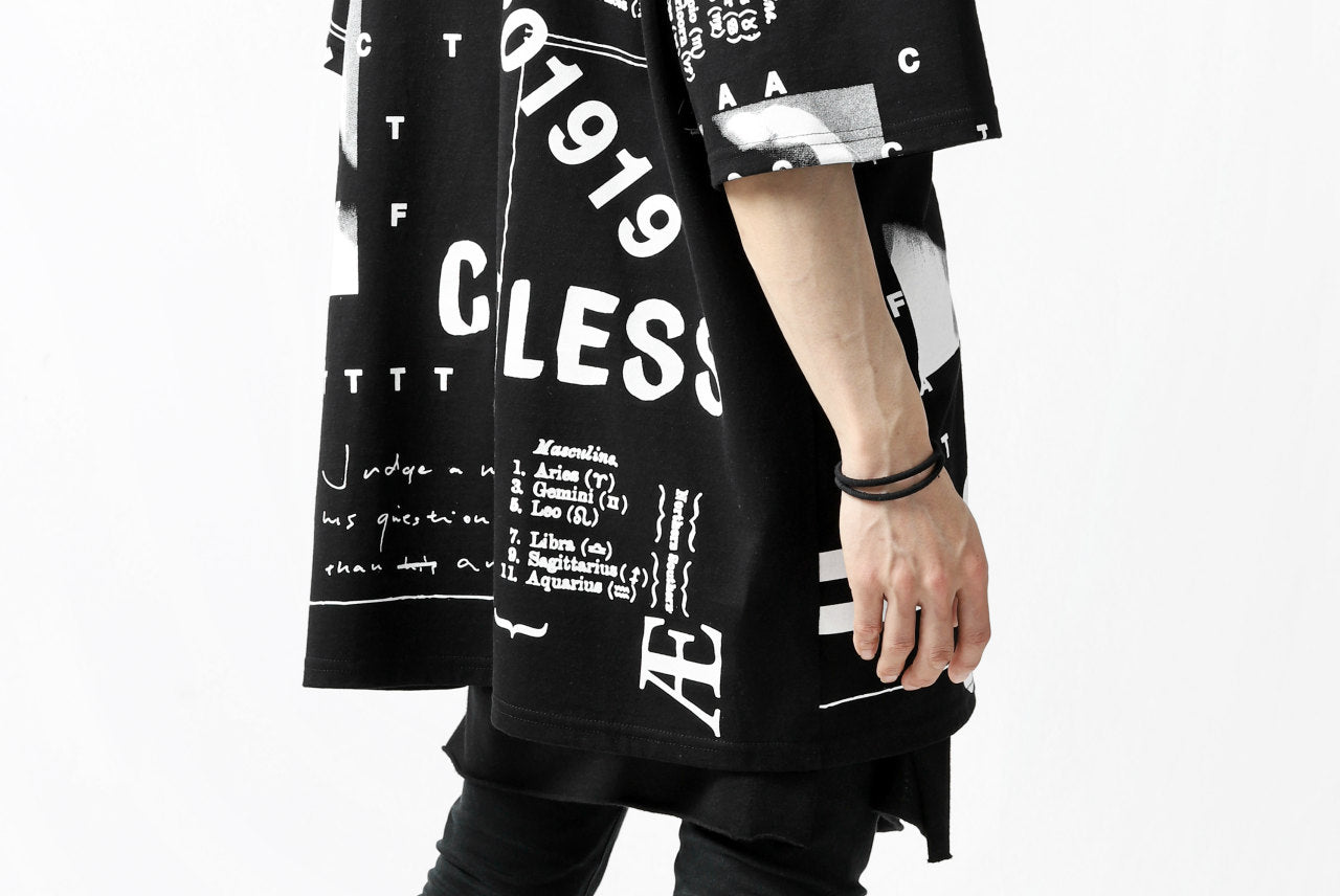 A.F ARTEFACT -SWALLOW- OVERSIZED GRAPHIC TEE (BLACK)