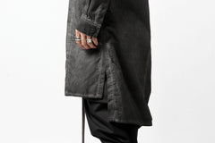 Load image into Gallery viewer, A.F ARTEFACT MILITARY LONG SHIRT / COLD DYED (GREY)
