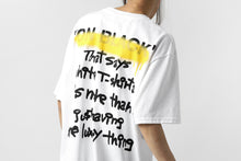 画像をギャラリービューアに読み込む, A.F ARTEFACT x buggy exclusive &quot;ON BLACK&quot; T-SHIRT (WHITE x YELLOW)