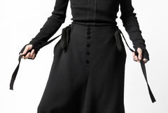 画像をギャラリービューアに読み込む, SOSNOVSKA exclusive VOLUME WOOLEN WIDE PANTS (BLACK)