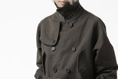 Load image into Gallery viewer, KLASICA GRANADO MOTORCYCLE TRENCH COAT / TRI UNION HIGH DENSITY GABADINE (MILITARY)