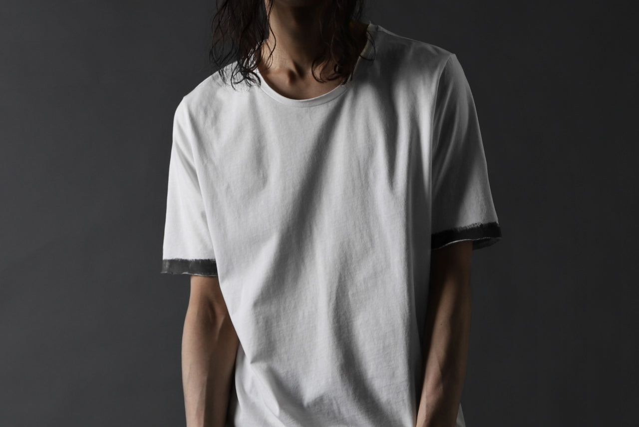 thomkrom BRUSH PAINT END T-SHIRT (OFF WHITE)