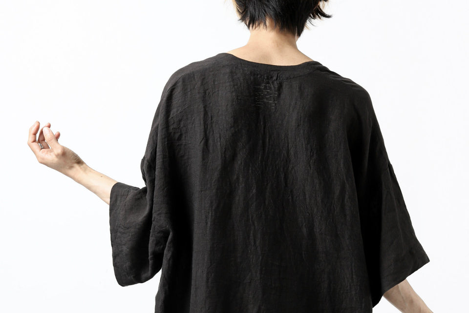 画像をギャラリービューアに読み込む, _vital minimal tunica tops / linen (BLACK)