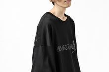 画像をギャラリービューアに読み込む, mastermind JAPAN BOXY-FIT LS / RUBBER AND FOAM PRINTED (BLACK)