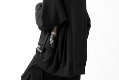 画像をギャラリービューアに読み込む, A.F ARTEFACT &quot;Trunk-Show&quot; BEHIND DOCKING LAYERED TEE HOODIE (BLACK)