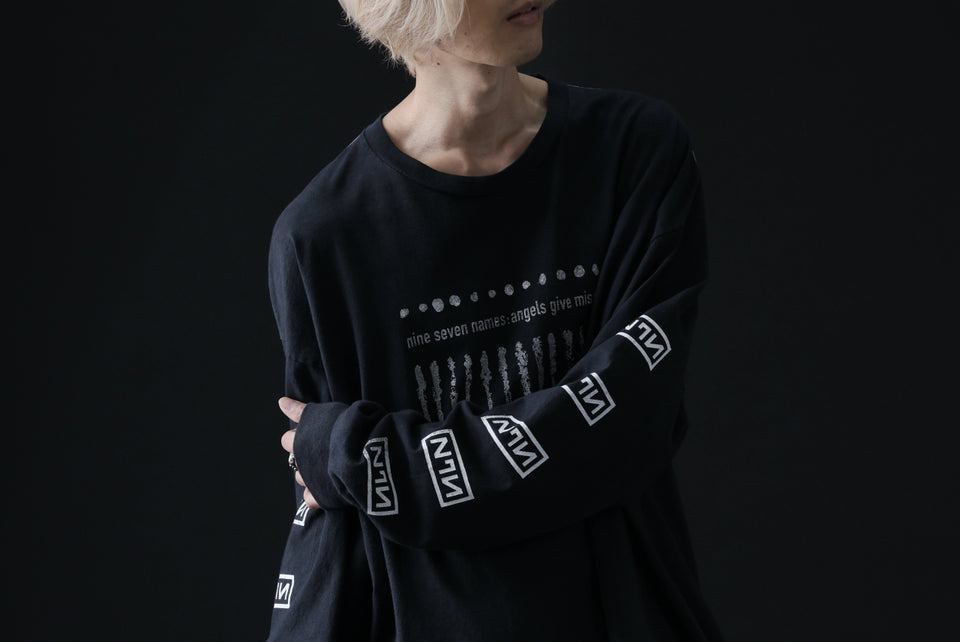 Load image into Gallery viewer, DEFORMATER.® PRODUCTS DYED LONG SLEEVE TOP &quot;HEAVEN&quot; (VINTAGE BLACK)