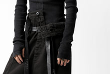 Load image into Gallery viewer, Pxxx OFF by PAL OFFNER EXTREME LOW TROUSERS with DOUBLE BELT (BLACK)