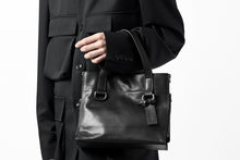 Load image into Gallery viewer, discord Yohji Yamamoto Side Zip Tote Bag S / Soft Shrink Cow Leather (BLACK)