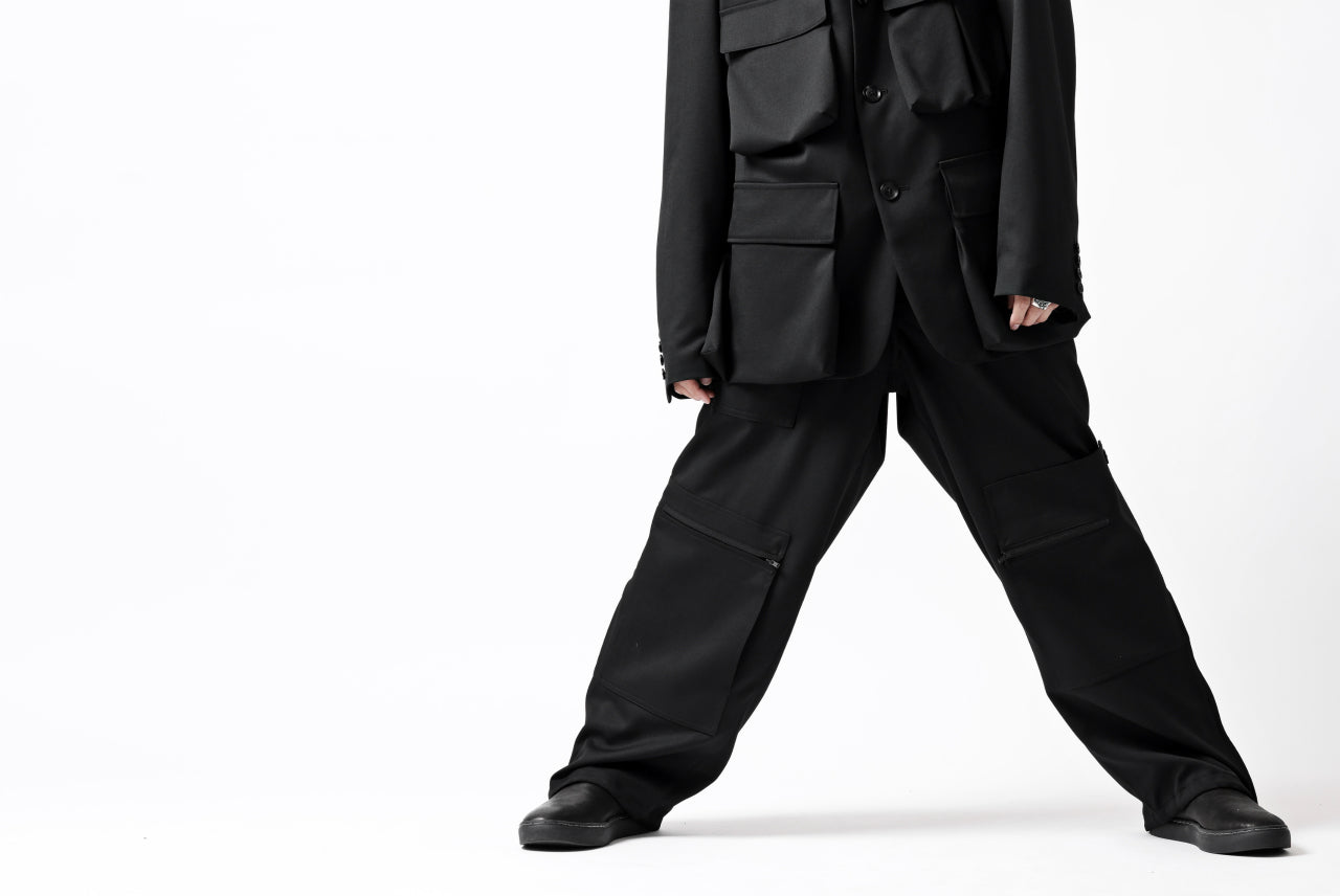 Y's BANG ON! No.189 GABARDINE PATCH WORK PANTS (BLACK)