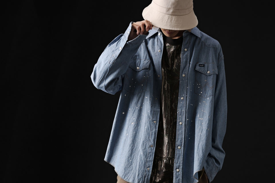 画像をギャラリービューアに読み込む, CHANGES VINTAGE REMAKE WESTERN SHIRT (INDIGO #A)