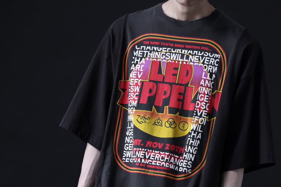 画像をギャラリービューアに読み込む, CHANGES VINTAGE REMAKE MULTI PANEL TEE (BLACK #2)